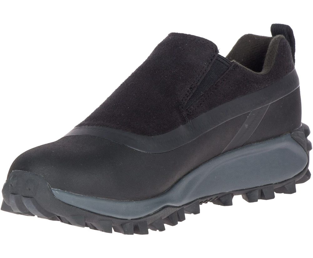 Merrell Slip Ons Black - Thermo Snowdrift Moc Shell Waterproof - Womens 76BSKVMRE